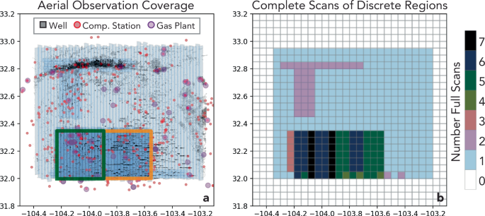 Fig. 1: Observation coverage of aerial survey.