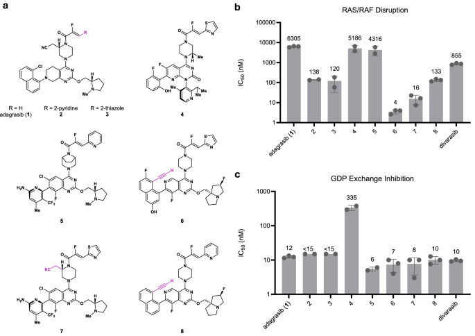 Fig. 1: Discovery of SWII-binding KRAS G12C dual inhibitors.