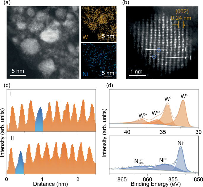 Fig. 1: Structure of Ni/W2C pre-catalysts.