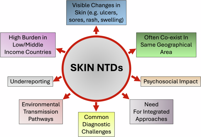 Fig. 1: Common Characteristics of Skin NTDs.