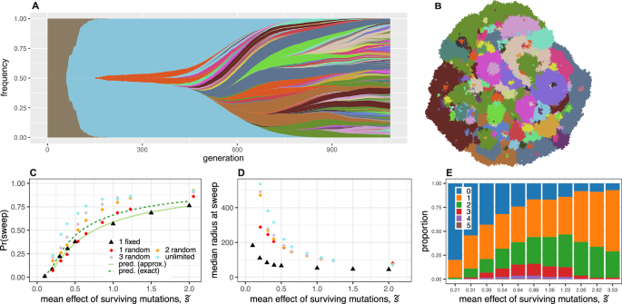 Fig. 5: Results of models with random and cumulative mutation effects.
