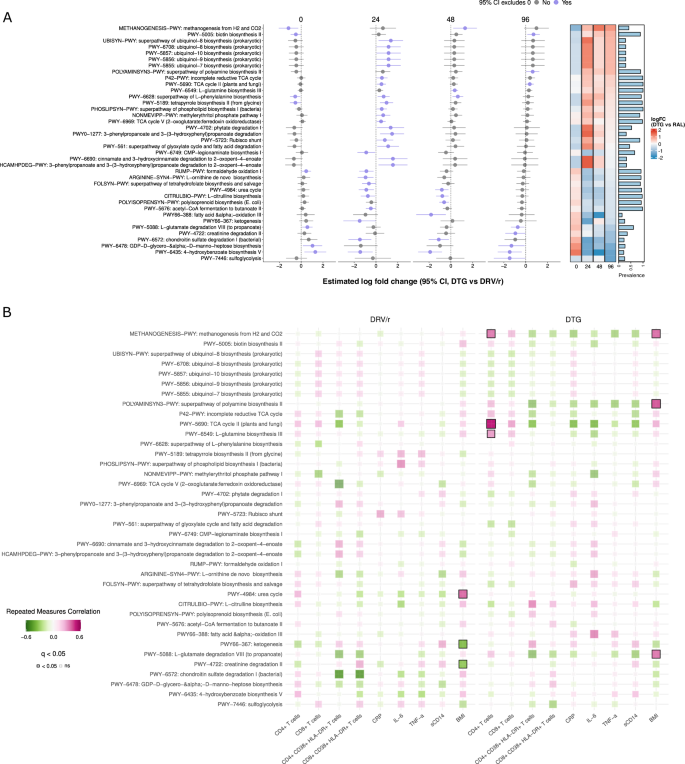Fig. 6: Regimen-dependent MetaCyc functional reprogramming of the gut microbiome and host immune associations.
