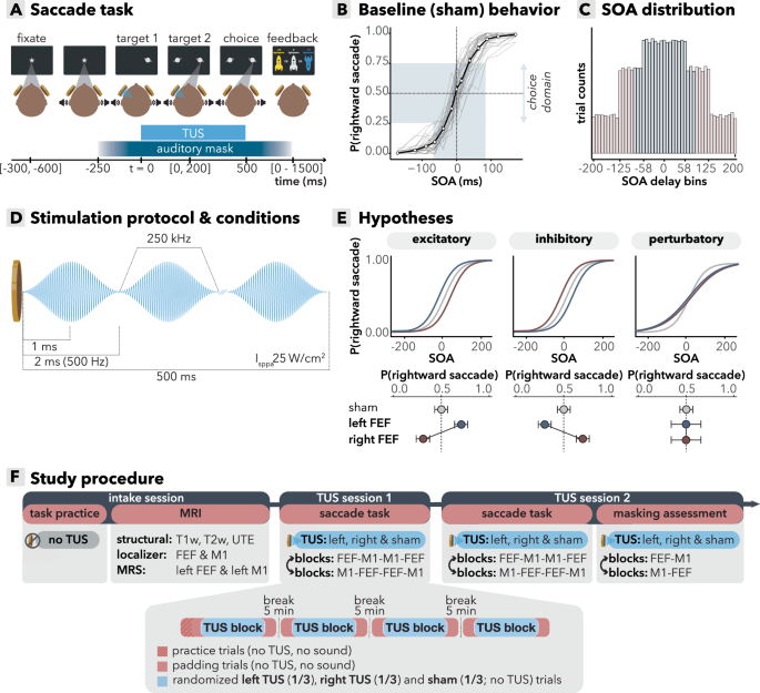 Fig. 1: Study design and baseline behavioral results.