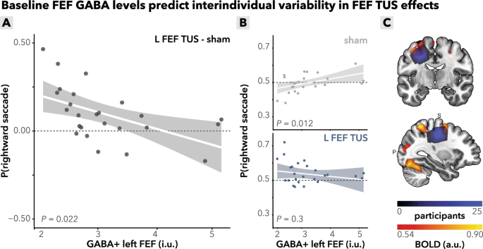 Fig. 3: Interindividual variability in FEF effects.