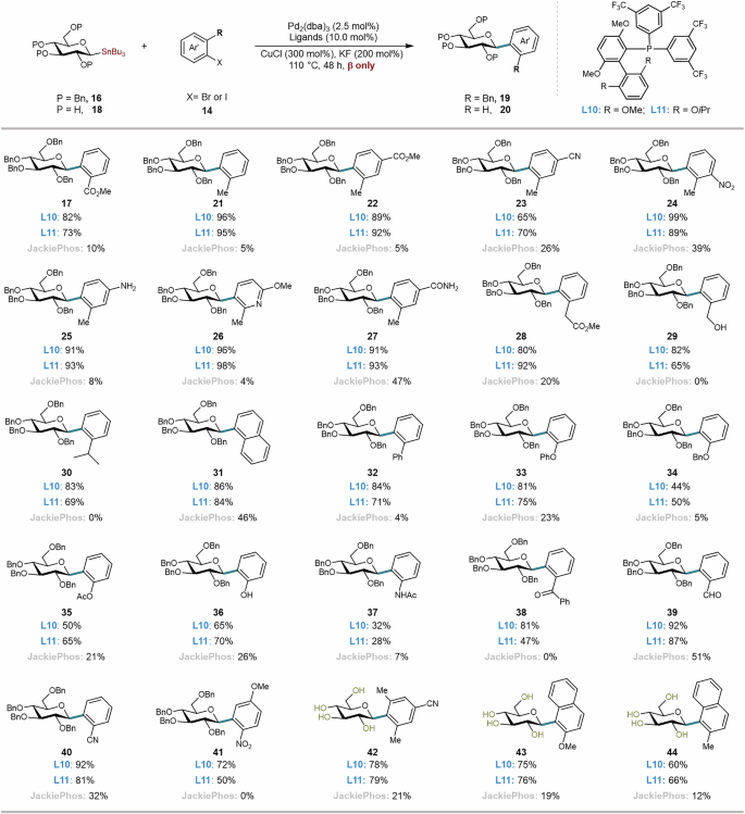 Fig. 6: Scope of bulky electrophilic coupling partners.