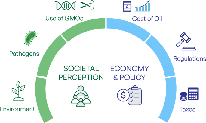 Fig. 3: Topics of interest around societal implications, economics and policy making.