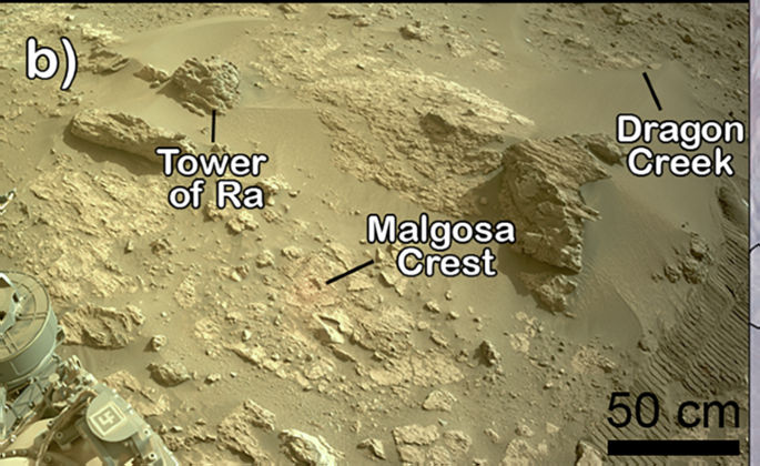 Fig. 1: Magnitude and distribution of Ni discovered by SuperCam in Jezero Crater, Mars.