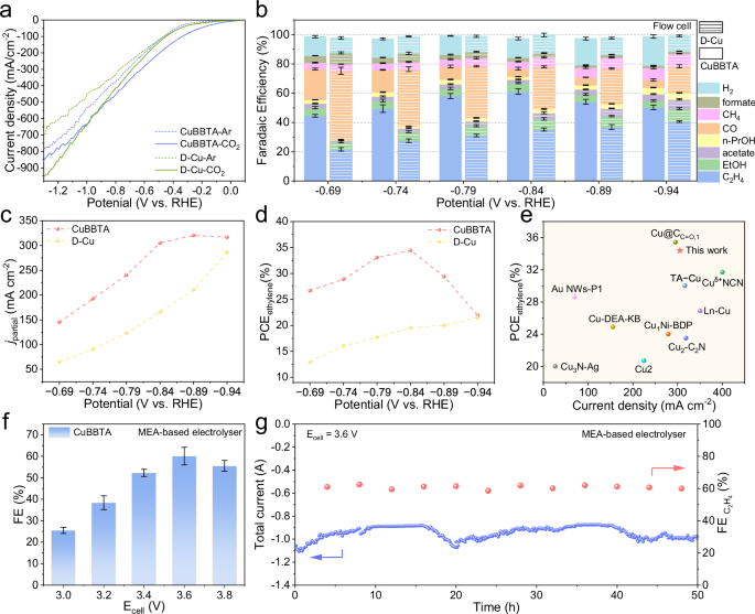 Fig. 3: CO2 electroreduction performances.