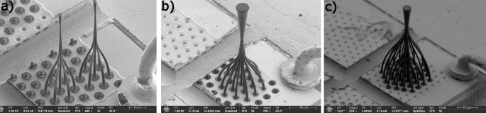 Fig. 2: PL fabrication directly on multimode VCSELs.