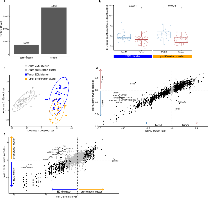 Fig. 6: Semi-tryptic analysis.