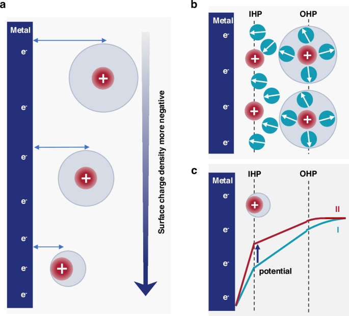 Fig. 3: Refinement of the EDL model at strongly negatively charged surfaces.