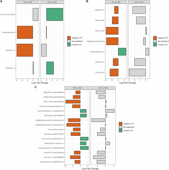 Fig. 5: Influence of high dietary fibres on the caecal microbiota of chickens.