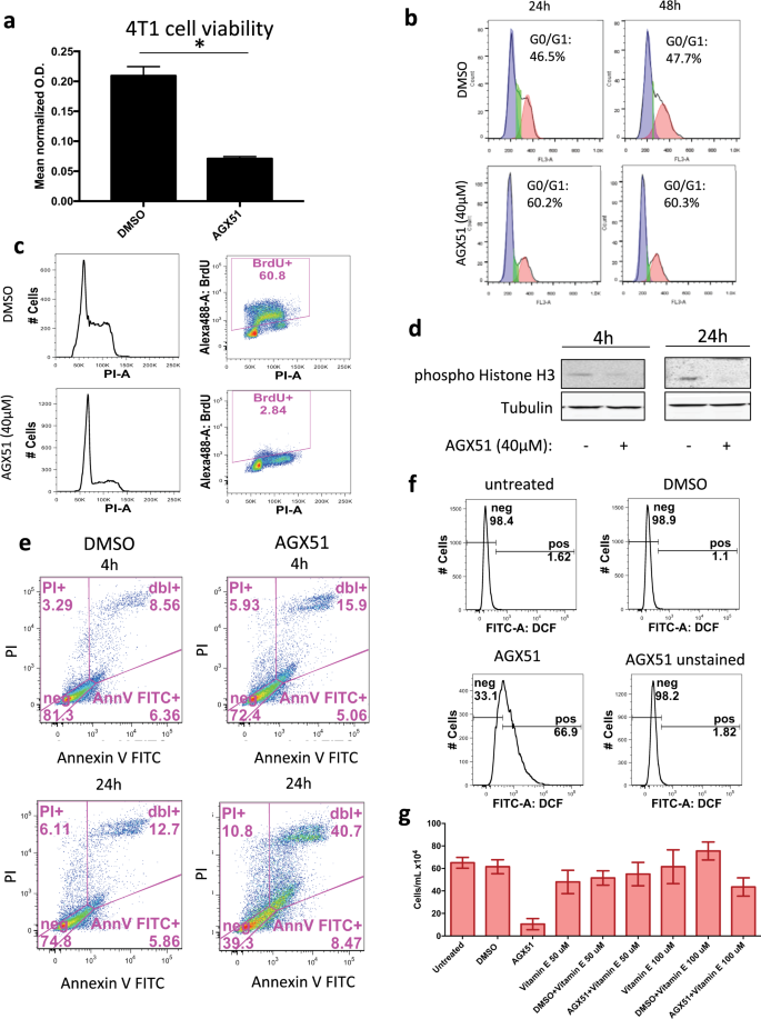 Fig. 2: Effects of AGX51 on cells in culture.