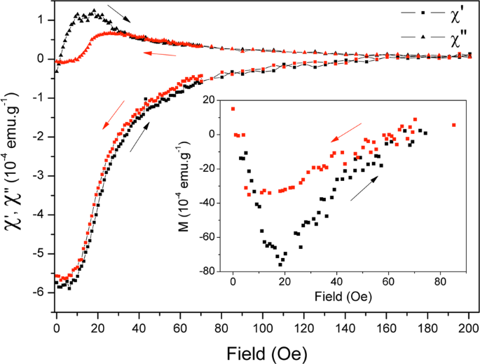 Fig. 4: Field dependence of the susceptibility.