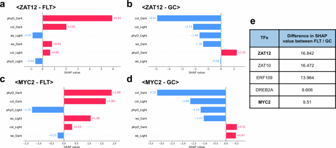 Fig. 6: SHAP analysis on Transcription Factors (TFs) in the hypoxia-related cluster.