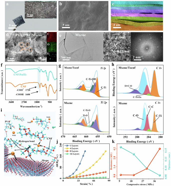 Fig. 2: Architecture characterization of the sensing material.