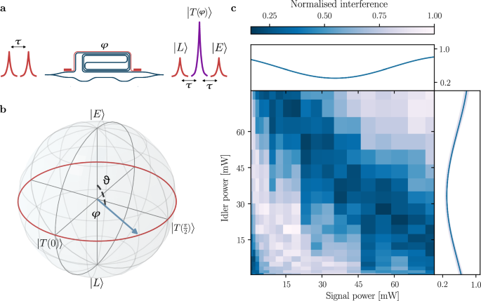Fig. 2: Quantum interference calibration.
