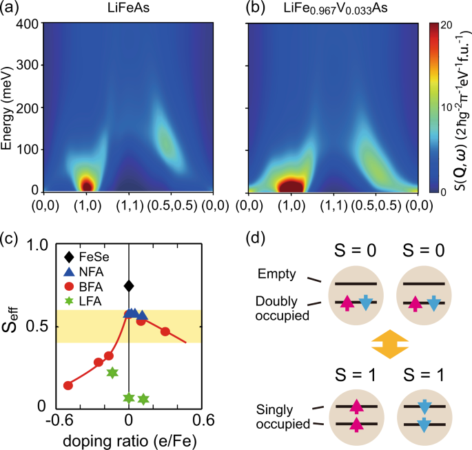 Strong Local Moment Antiferromagnetic Spin Fluctuations In V Doped Lifeas Npj Quantum Materials