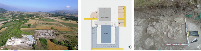 Fig. 1: Archaeological site of Peltuinum.