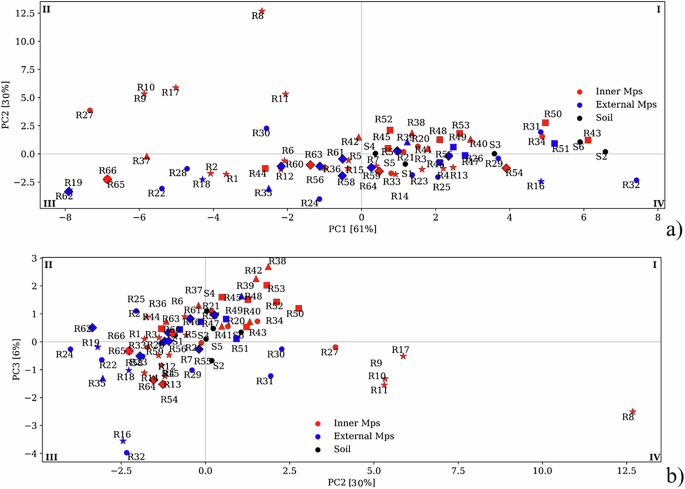 Fig. 5: Score plot of all collected measurements.