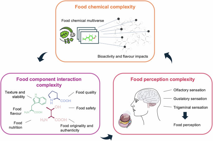 Fig. 1: Three levels of food complexity.
