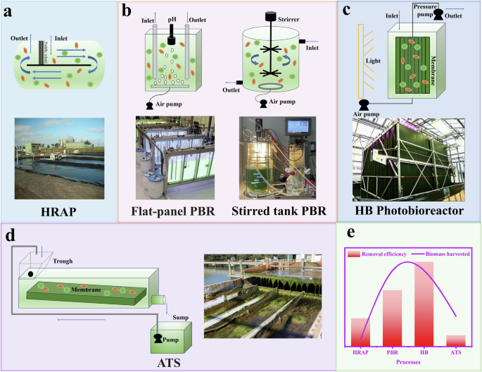 Fig. 5: Treatment process structures and efficacy comparison in ABSS.