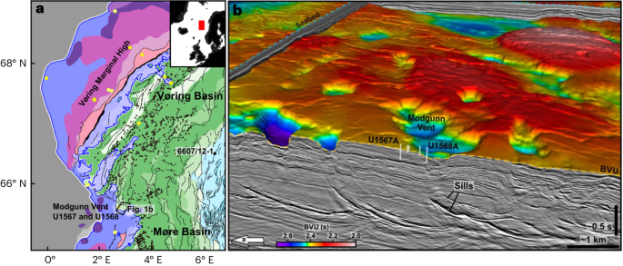 Fig. 1: HTVCs on the mid-Norwegian margin.