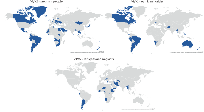 Fig. 4: Vaccination of pregnant people, ethnic minorities and refugees/migrants.