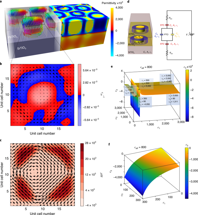 Local Negative Permittivity And Topological Phase Transition In Polar Skyrmions Nature Materials