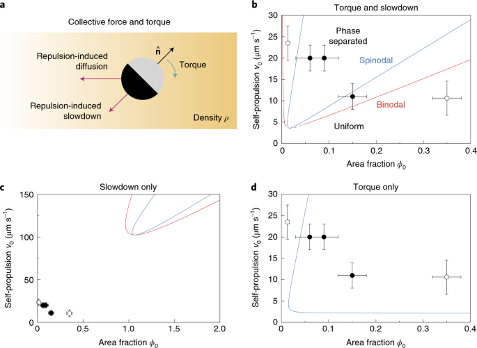 Active Phase Separation Turning Towards Regions Of Higher Density Nature Physics