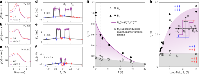 Fig. 3: Evidence for domain-wall pinning.
