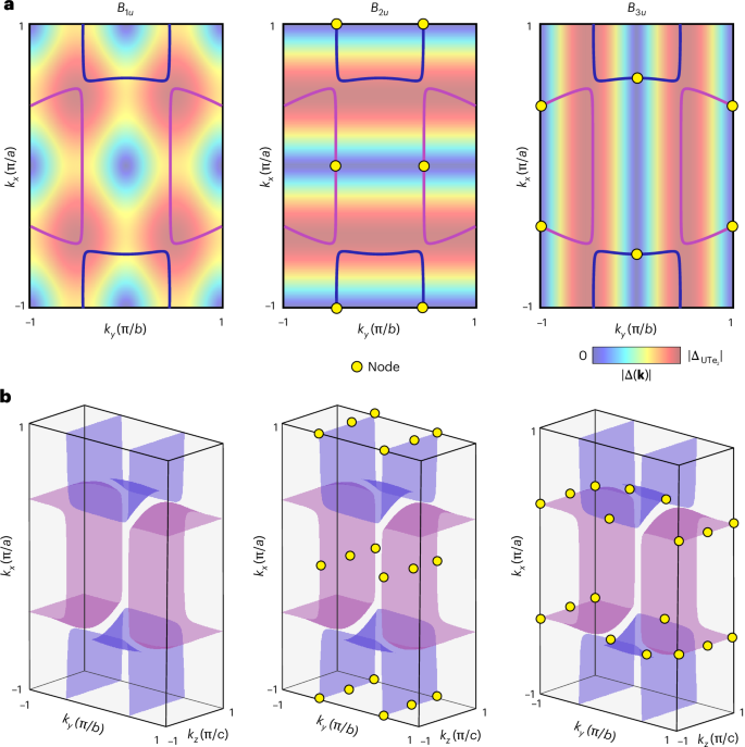 Fig. 2: Simple models for UTe2 Δk.