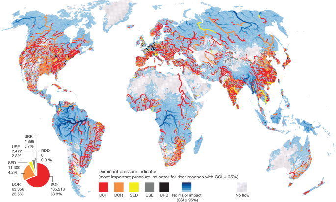 Mapping The World S Free Flowing Rivers Nature