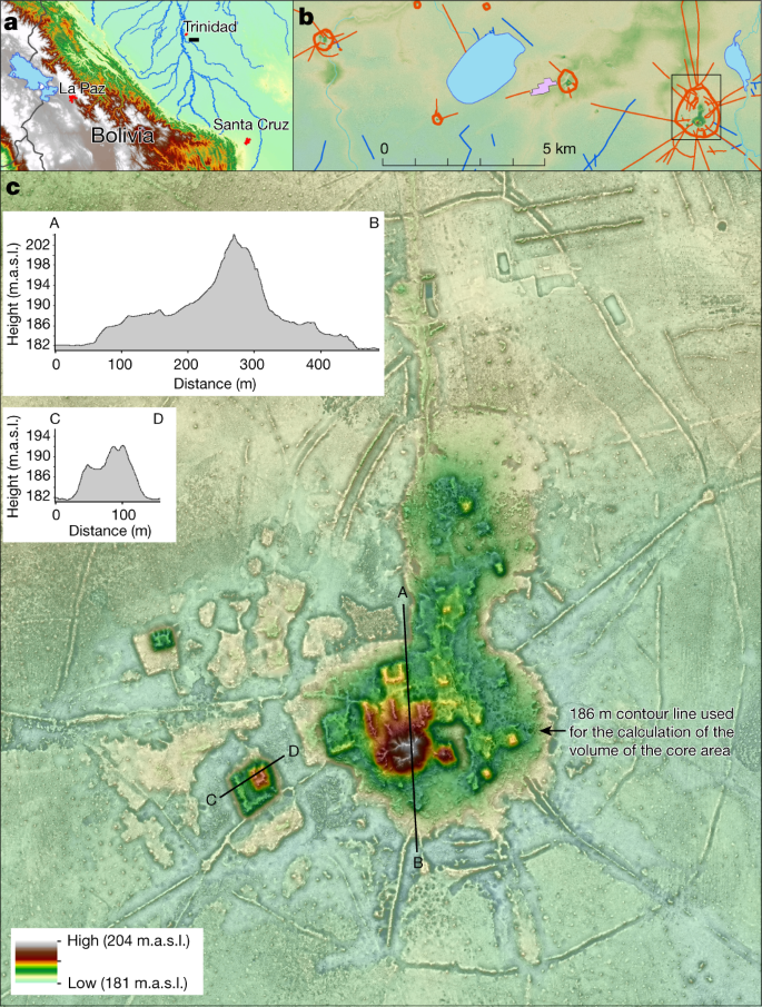 Lidar reveals pre-Hispanic low-density urbanism in the Bolivian Amazon |  Nature