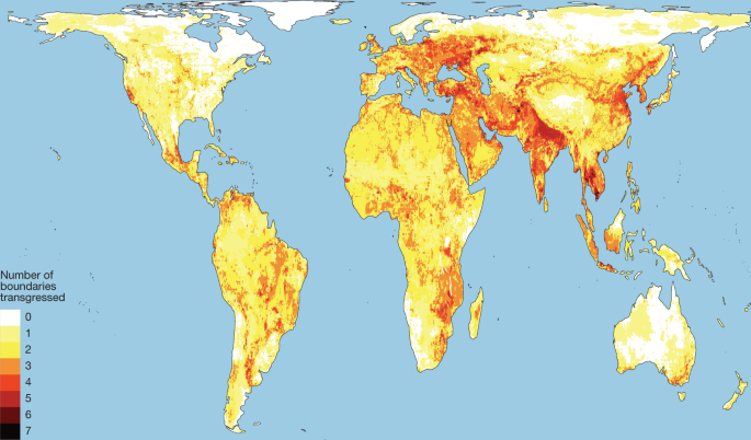 Outside the Safe Operating Space of the Planetary Boundary for