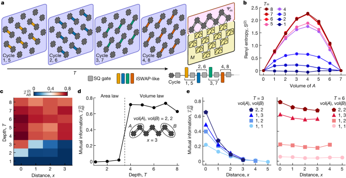 Measurement-induced entanglement and teleportation on a noisy quantum processor - Nature 4 figure 3