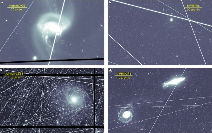 Hubble Images Increasingly Contaminated by Satellite Light as Megaconstellations Grow