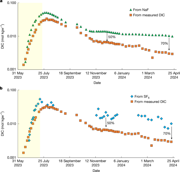 Fig. 3: Estimates of carbon mineralization fraction over time.