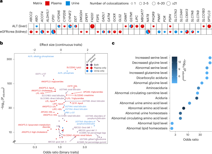 Fig. 4: Association of mQTLs and implicated genes with clinical biomarkers, diseases and phenotypes in genetically manipulated mice.