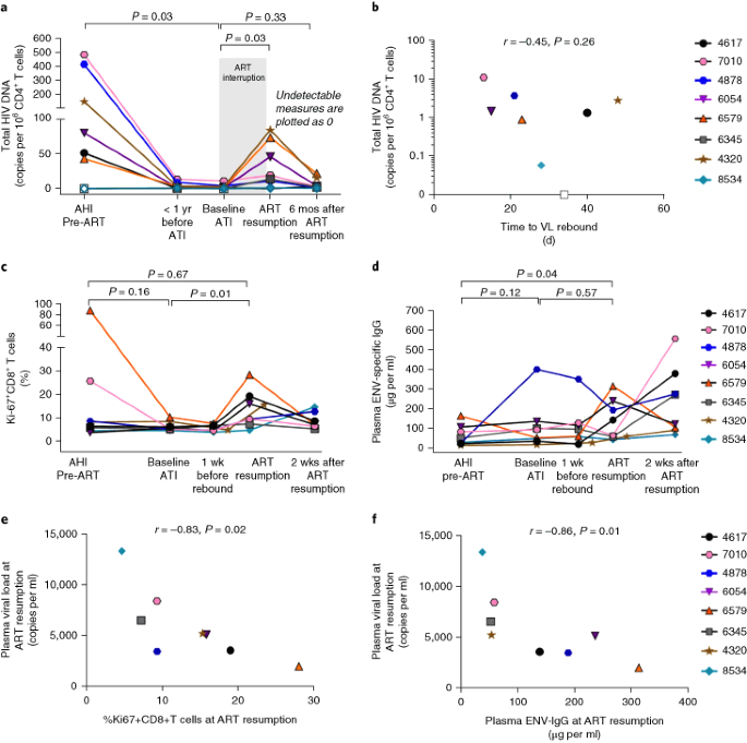 Rapid HIV RNA rebound after antiretroviral treatment interruption ...