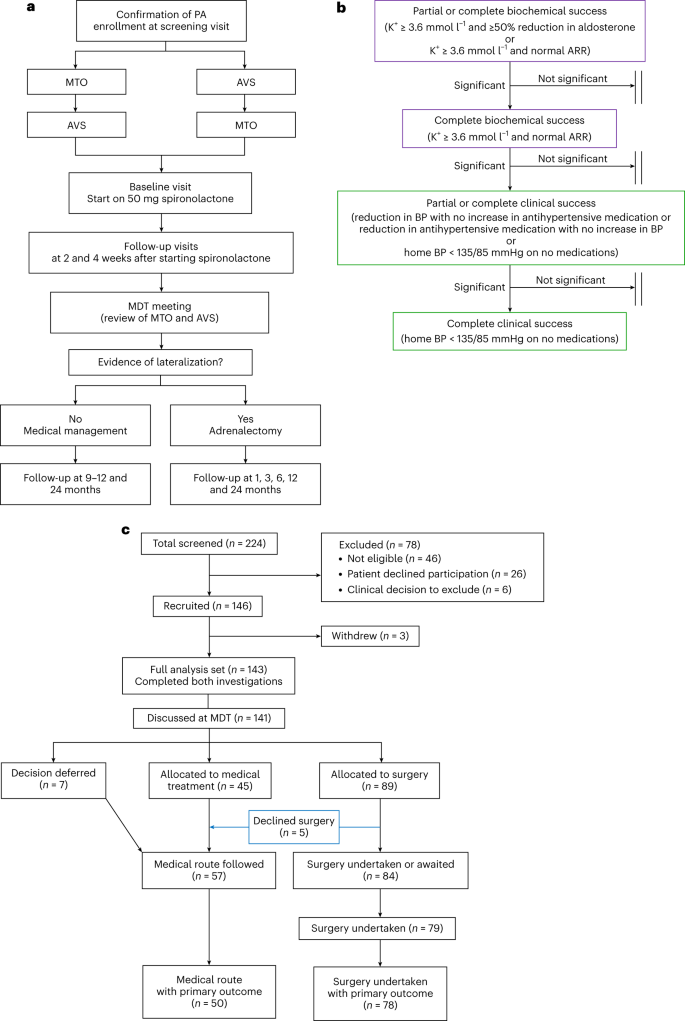 Fig. 1: Study outline, hierarchical co-primary endpoints and CONSORT diagram.