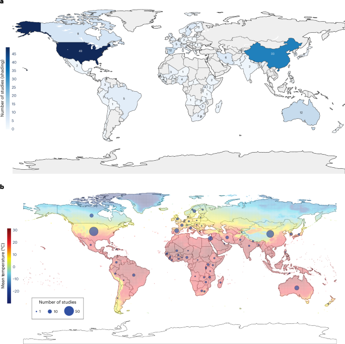 Fig. 2: Geographical and climate zone distribution.