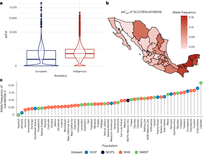 Fig. 3: Greater differentiation is observed across Indigenous segments than across global populations.
