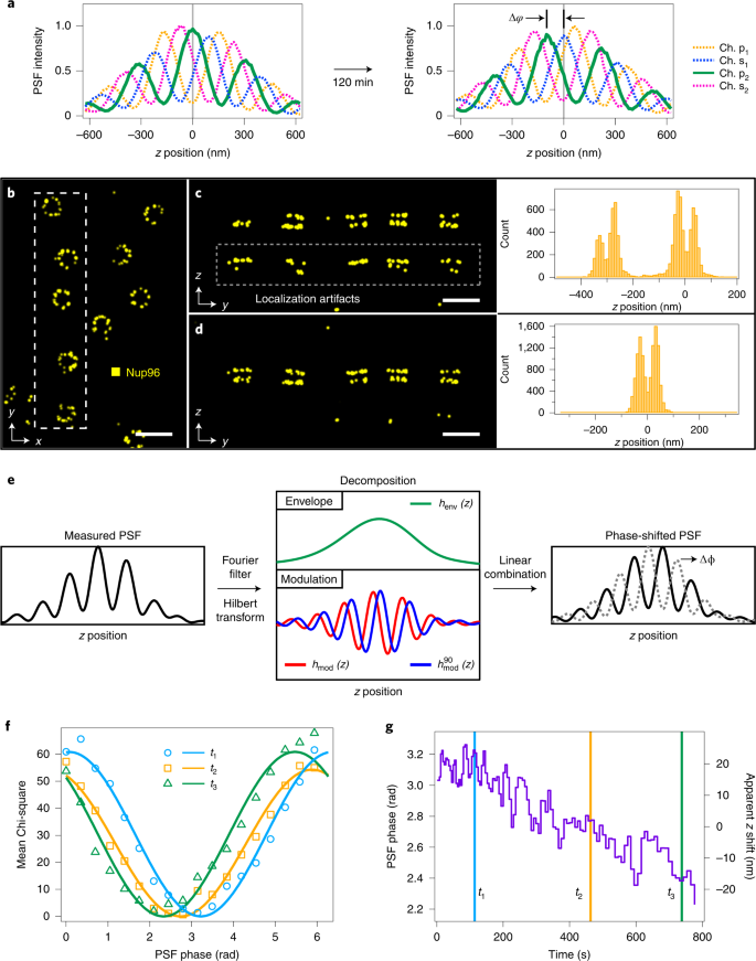 Fig. 2: Point spread function phase estimation and correction.