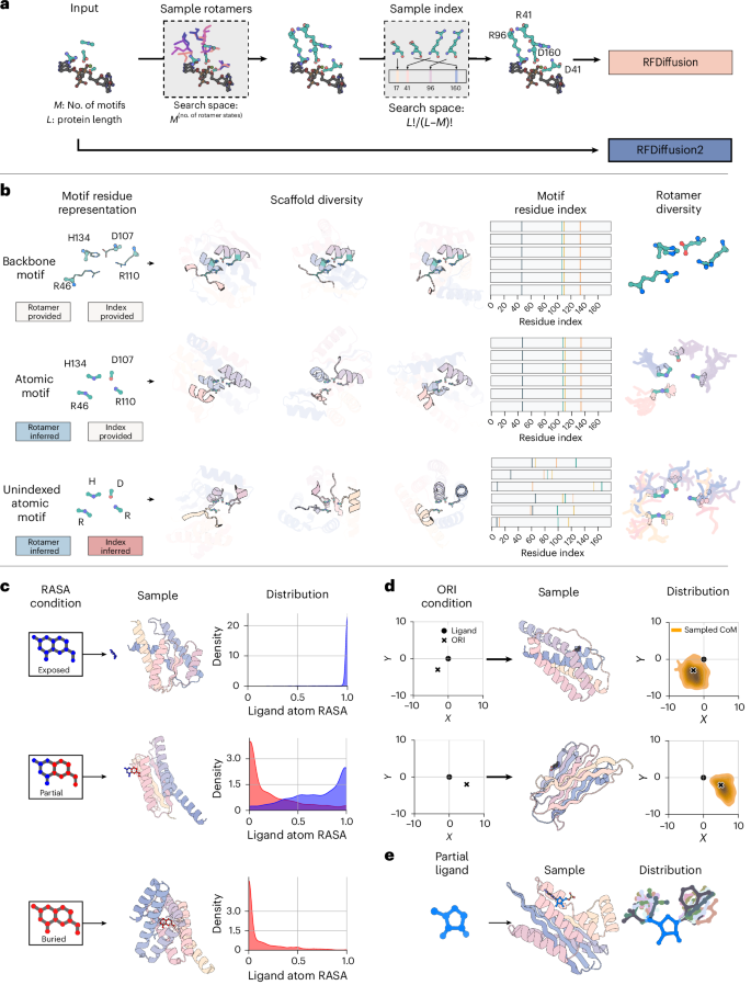 Fig. 2: Motif scaffolding with RFdiffusion2.