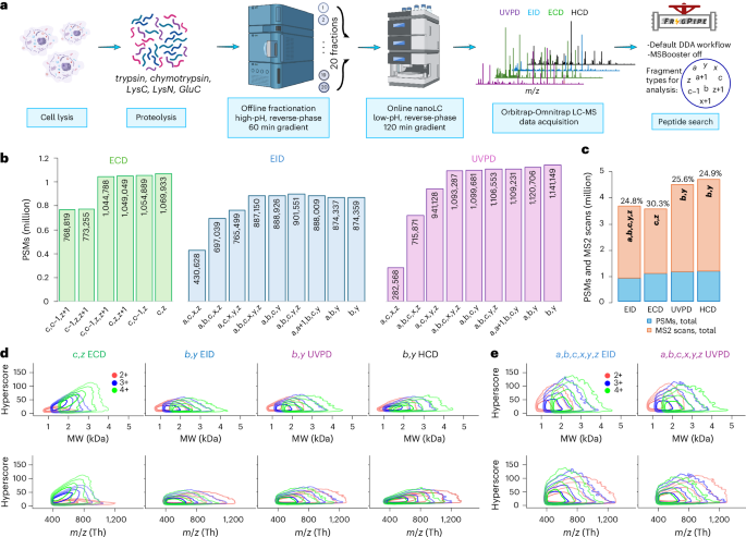 Fig. 2: Large-scale bottom-up ECD, EID, UVPD, and HCD analysis.