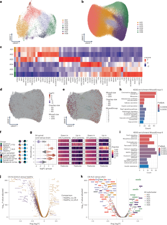 Fig. 5: Astrocytes display transcriptomic alterations in C9-ALS compared to sALS.