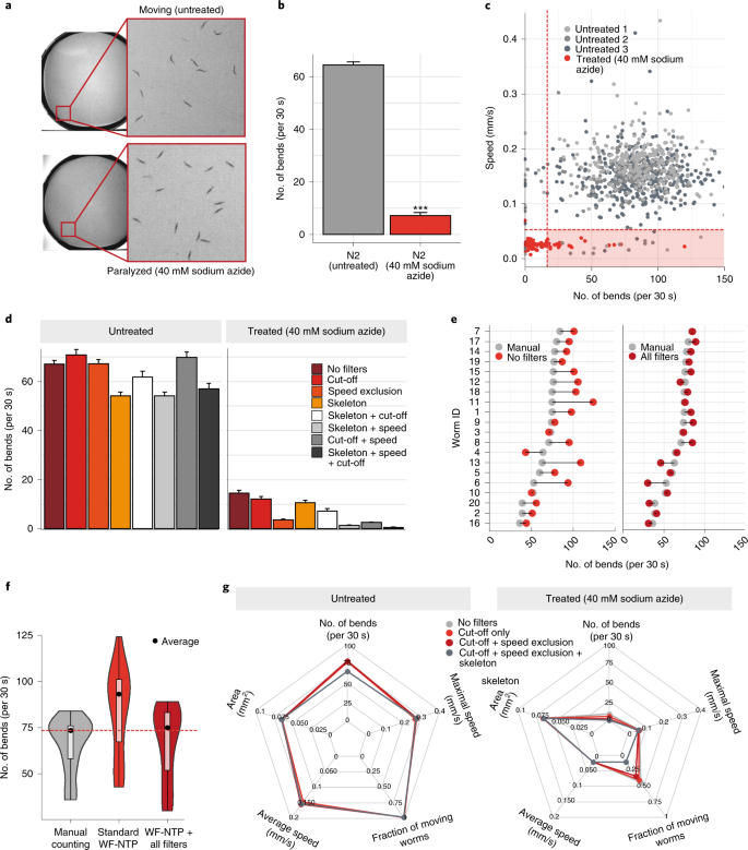 Assessing motor-related phenotypes of Caenorhabditis elegans with 