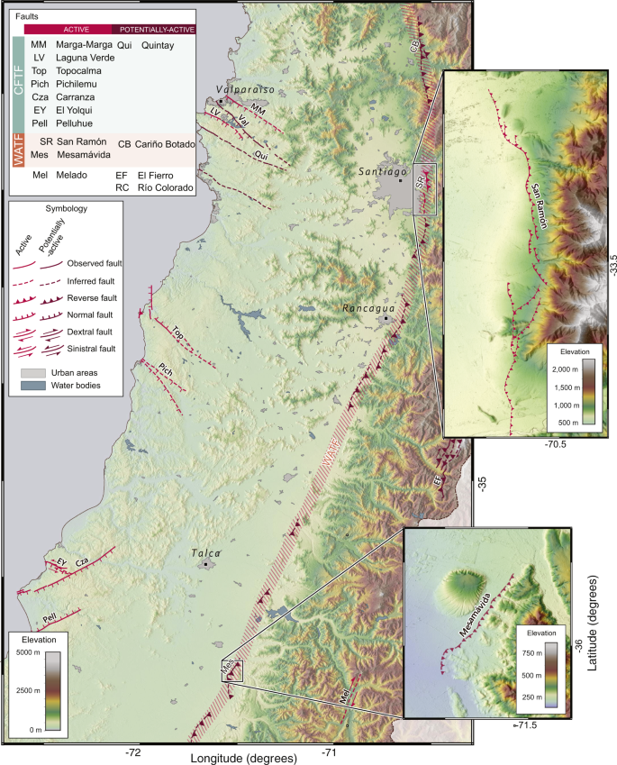 A Comprehensive Database Of Active And Potentially Active Continental Faults In Chile At 1 25 000 Scale Scientific Data A Comprehensive Database Of Active And Potentially Active Continental Faults In Chile At 1 25 000 Scale Scientific Data
