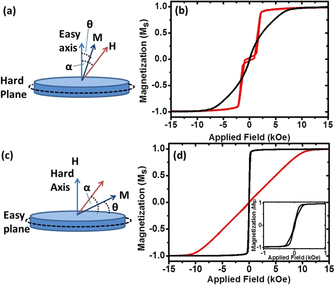 Magnetic particles with perpendicular anisotropy for mechanical cancer cell destruction